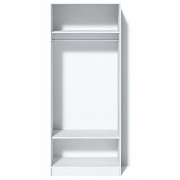 Шкаф Линейный Fabrik Home Hardy 90 x 55см x 220 / ЛДСП / Белый глянец photo 3