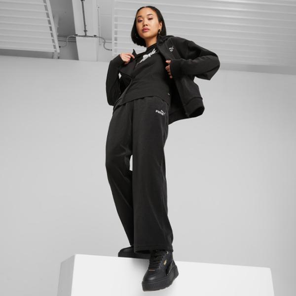 Pantaloni sportivi pentru femei Puma Ess Elevated Velour Straight Pants XS/ Black photo 3 Pantaloni sportivi pentru femei Puma Ess Elevated Velour Straight Pants XS/ Black photo 3