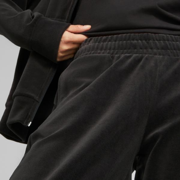 Pantaloni sportivi pentru femei Puma Ess Elevated Velour Straight Pants XS/ Black photo 5 Pantaloni sportivi pentru femei Puma Ess Elevated Velour Straight Pants XS/ Black photo 5