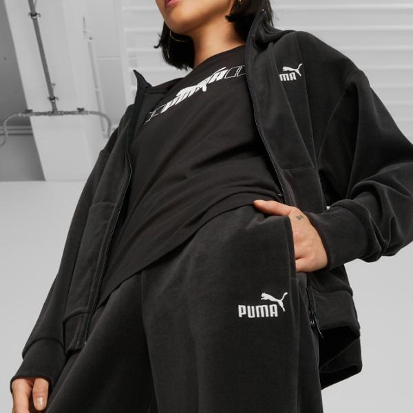 Спортивные брюки для женщин Puma Ess Elevated Velour Straight Pants XL/ Черный photo 4 Спортивные брюки для женщин Puma Ess Elevated Velour Straight Pants XL/ Черный photo 4