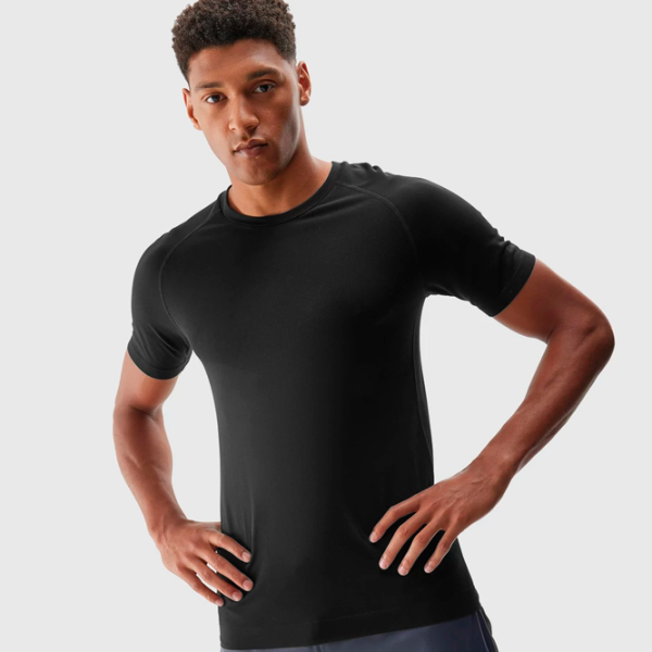 Tricou pentru bărbați 4F 4FAW23TFTSM435-20S 100% poliamidă/ Black photo 2