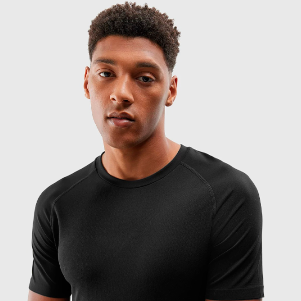 Tricou pentru bărbați 4F 4FAW23TFTSM435-20S 100% poliamidă/ Black photo 4