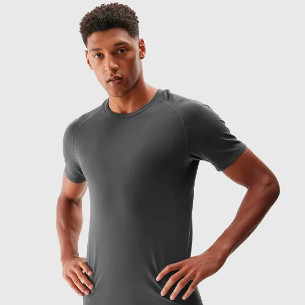 Tricou pentru bărbați 4F 4FAW23TFTSM435-22S 100% poliamidă/ Gray photo 2