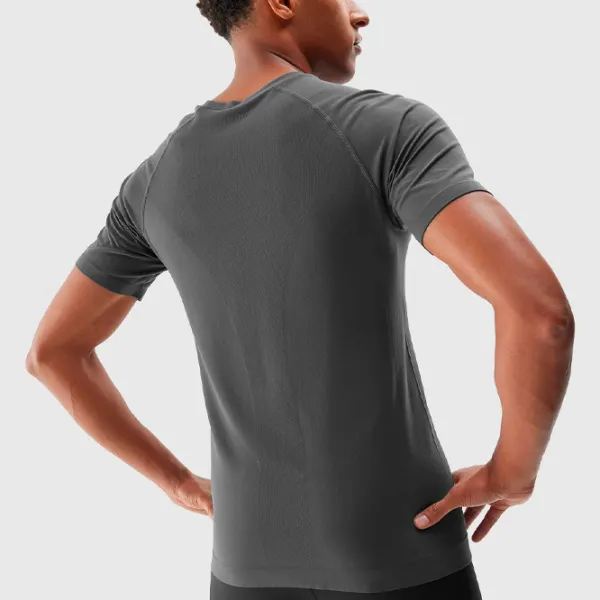 Tricou pentru bărbați 4F 4FAW23TFTSM435-22S 100% poliamidă/ Gray photo 4
