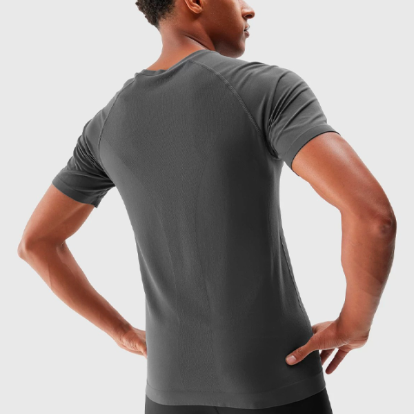 Tricou pentru bărbați 4F 4FAW23TFTSM435-22S 100% poliamidă/ Gray photo 4