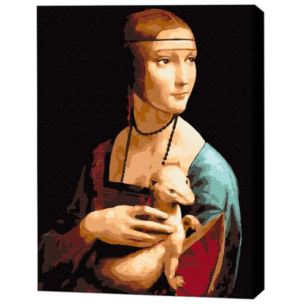 Картина по номерам BrushMe Дама с горностаем. Леонардо да Винчи 50 x 40 см/ Вертикальная photo 3 Картина по номерам BrushMe Дама с горностаем. Леонардо да Винчи 50 x 40 см/ Вертикальная photo 3