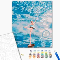 Картина по номерам BrushMe Голубая балерина 50 x 40 см/ Вертикальная photo 2