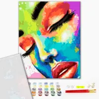 Картина по номерам BrushMe Женщина в красках 50 x 40 см/ Вертикальная photo 2