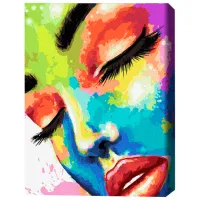 Картина по номерам BrushMe Женщина в красках 50 x 40 см/ Вертикальная photo 3