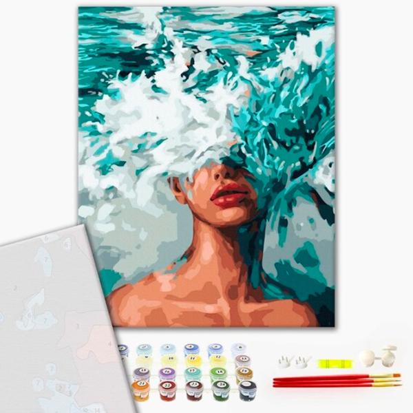 Pictură pe numere BrushMe Oceania 50 x 40 cm/ Verticală photo 2