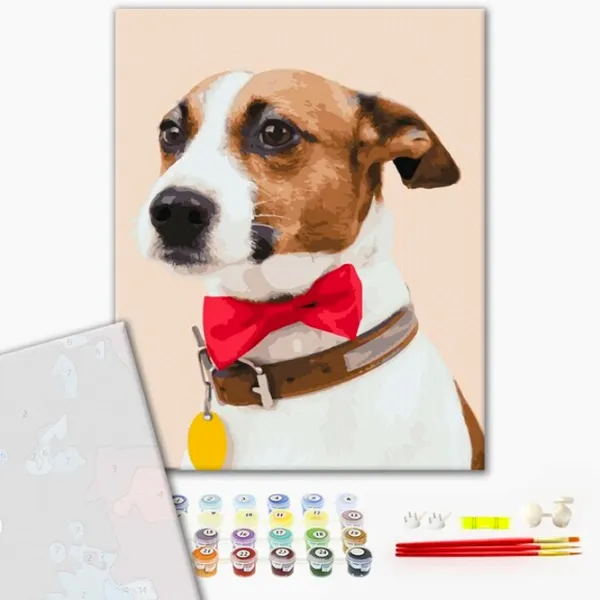 Картина по номерам BrushMe Собачка чемпион 50 x 40 см/ Вертикальная photo 2 Картина по номерам BrushMe Собачка чемпион 50 x 40 см/ Вертикальная photo 2