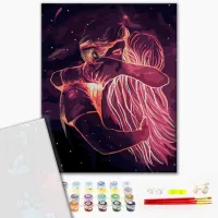 Картина по номерам BrushMe Космические объятия 50 x 40 см/ Вертикальная photo 2