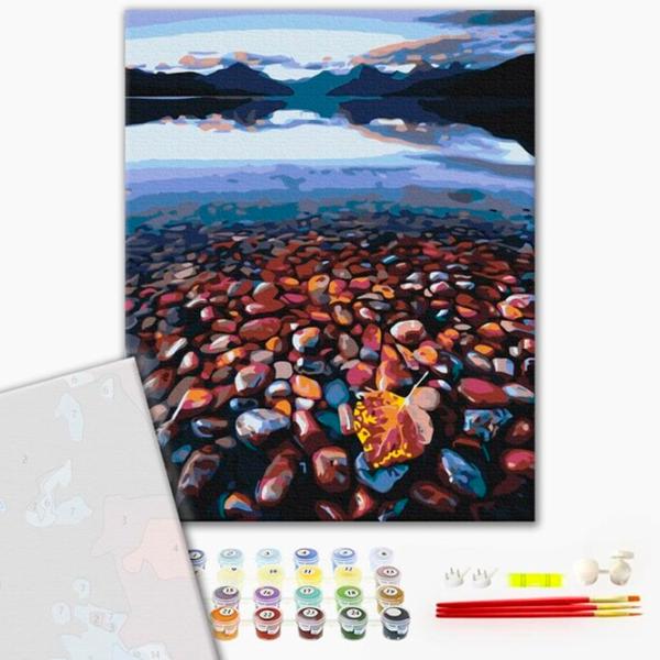 Pictură pe numere BrushMe Coasta stâncoasă 50 x 40 cm/ Verticală photo 2 Pictură pe numere BrushMe Coasta stâncoasă 50 x 40 cm/ Verticală photo 2