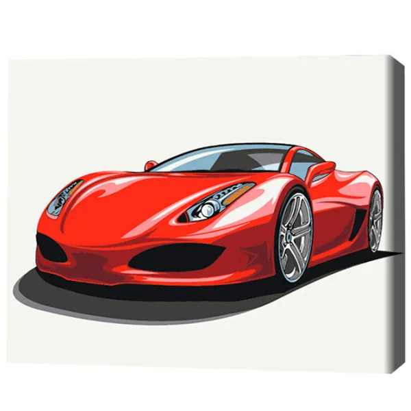 Картина по номерам BrushMe Гонки 40 x 30 cm/ Горизонтальная photo 3