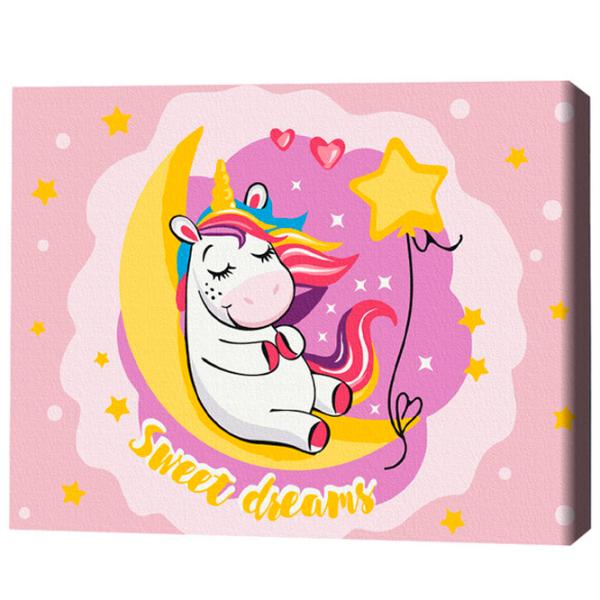 Картина по номерам BrushMe Мечта единорога 40 x 30 cm/ Горизонтальная photo 3