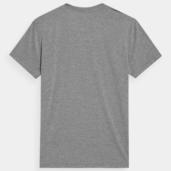 Футболка для мужчин 4F 4FAW23TFTSM449-27M 90% полиэстер, 10% эластан/ Серый photo 2