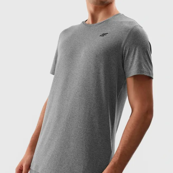 Футболка для мужчин 4F 4FAW23TFTSM449-27M 90% полиэстер, 10% эластан/ Серый photo 3