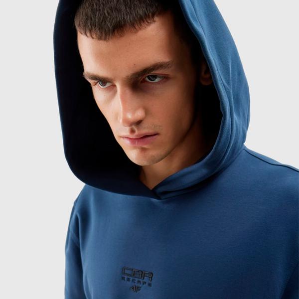 Толстовка для мужчин 4F 4FAW23TSWSM0710 Прямой/ Navy Blue photo 4