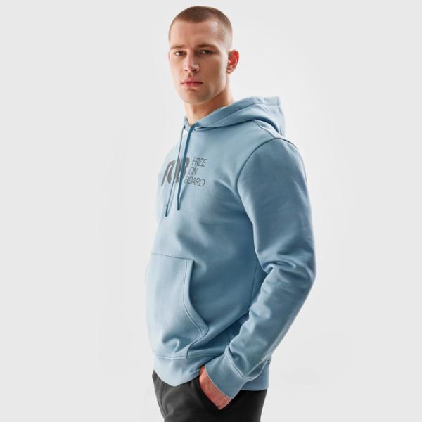 Hanorac pentru bărbați 4F 4FAW23TSWSM0713 Drept/ Blue photo 2