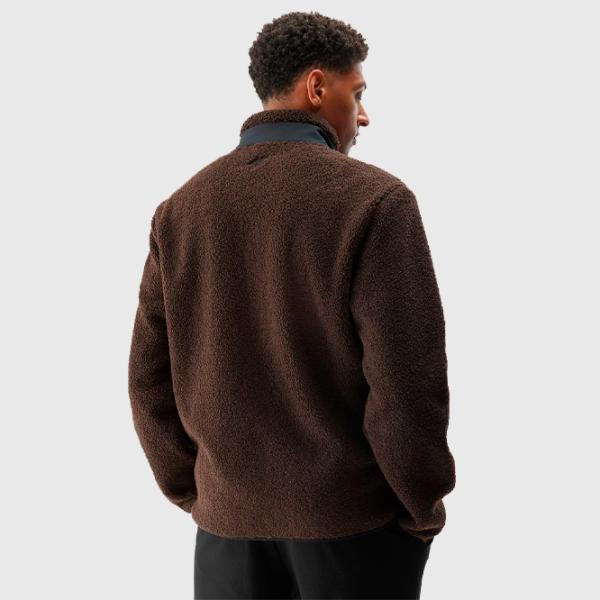 Hanorac pentru bărbați 4F 4FAW23TFLEM116 Drept/ Brown photo 5