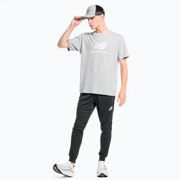 Футболка для мужчин New Balance Essentials Stacked Logo 100% хлопок/ Серый photo 6 Футболка для мужчин New Balance Essentials Stacked Logo 100% хлопок/ Серый photo 6