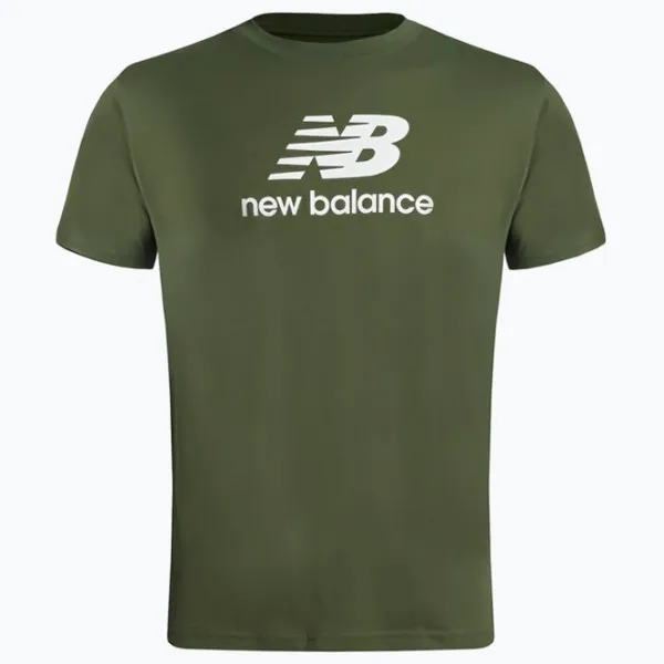 Tricou pentru bărbați New Balance Essentials Stacked Logo 100% bumbac/ Olive Green photo 5 Tricou pentru bărbați New Balance Essentials Stacked Logo 100% bumbac/ Olive Green photo 5