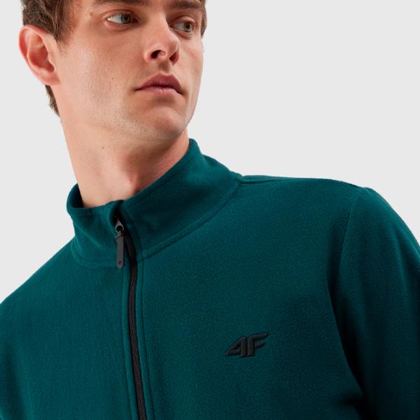 Hanorac pentru bărbați 4F 4FAW23TFLEM120 Drept/ Turquoise photo 2