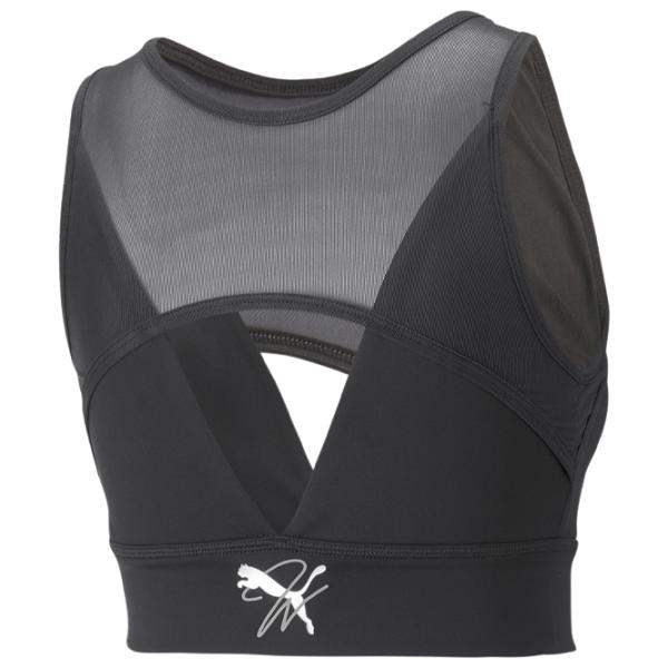 Топ для женщин Puma Forever Luxe Vneck Powermesh Черный photo 2 Топ для женщин Puma Forever Luxe Vneck Powermesh Черный photo 2
