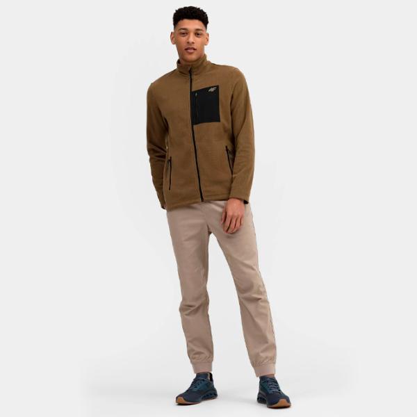 Hanorac pentru bărbați 4F 4FSS23TFLEM074 Drept/ Brown photo 5