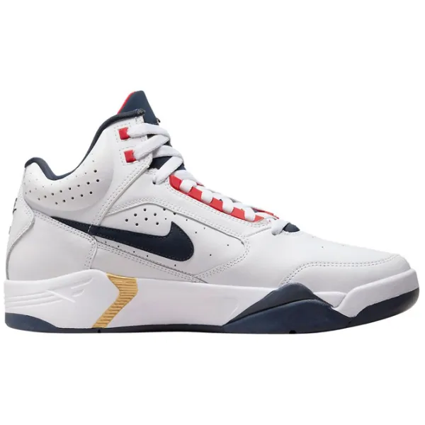 Ghete pentru bărbați Nike Air Flight Lite Mid 40 / White Red photo 3