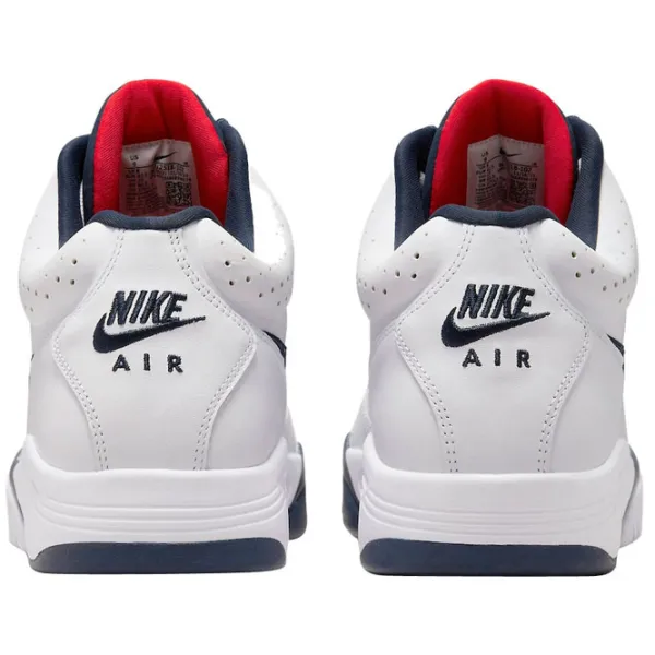 Ghete pentru bărbați Nike Air Flight Lite Mid 40 / White Red photo 5