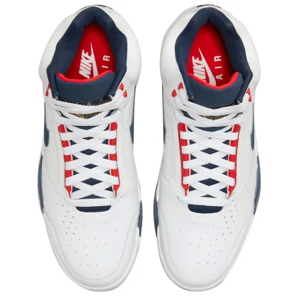 Ghete pentru bărbați Nike Air Flight Lite Mid 45 / White Red photo 4 Ghete pentru bărbați Nike Air Flight Lite Mid 45 / White Red photo 4