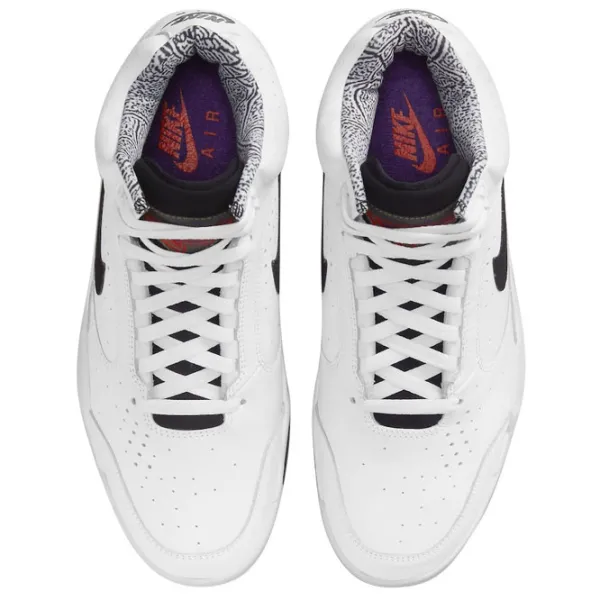 Ghete pentru bărbați Nike Air Flight Lite Mid 45 / White photo 5