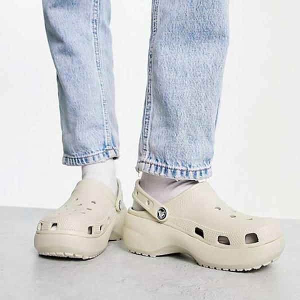 Сабо для женщин Crocs Classic Platform Clog W 41 - 42/ Слоновая кость photo 6