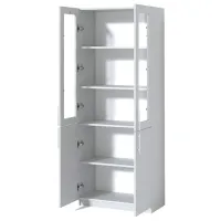Dulap cu vitrină Fabrik Home Office-Line №2 LPAL/ White photo 2