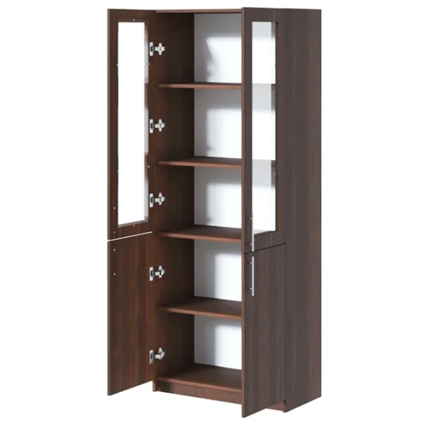 Dulap cu vitrină Fabrik Home Office-Line №2 LPAL/ Walnut photo 2