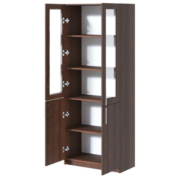 Dulap cu vitrină Fabrik Home Office-Line №2 LPAL/ Walnut photo 2