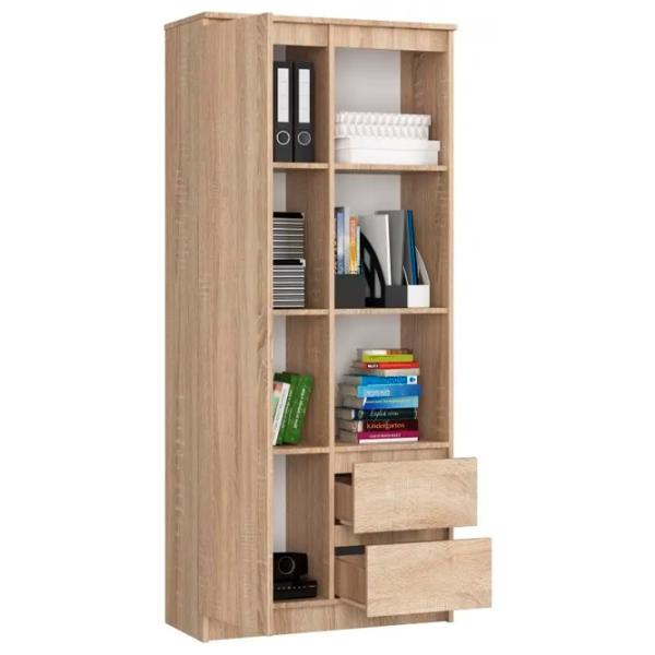Dulap cu polițe Akord R11 R80 1D2SZ 180 x 80 x 35/ LPAL/ Stejar sonoma photo 2