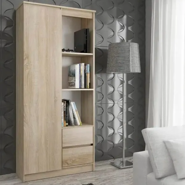 Dulap cu polițe Akord R11 R80 1D2SZ 180 x 80 x 35/ LPAL/ Stejar sonoma photo 4