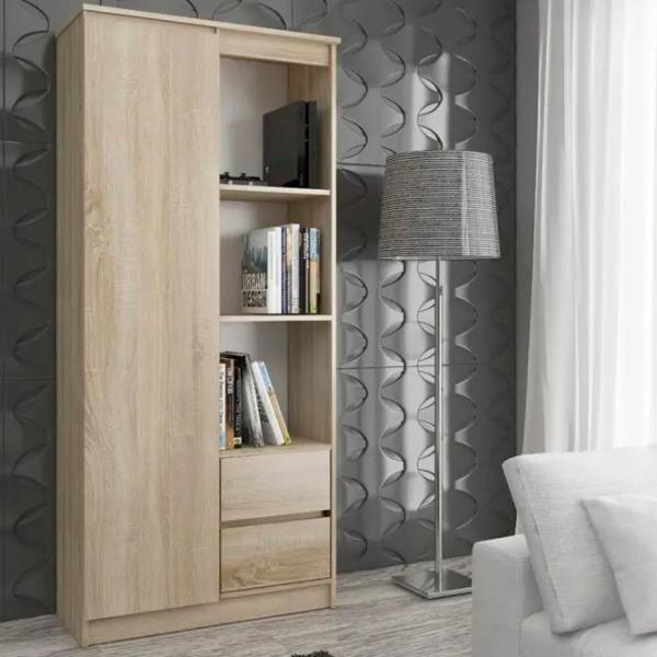 Dulap cu polițe Akord R11 R80 1D2SZ 180 x 80 x 35/ LPAL/ Stejar sonoma photo 4
