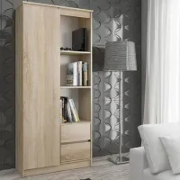 Dulap cu polițe Akord R11 R80 1D2SZ 180 x 80 x 35/ LPAL/ Stejar sonoma photo 4