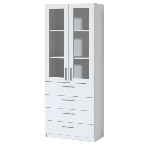 Витрина для гостиной Fabrik Home Office-Line №3 ЛДСП/ White photo 2