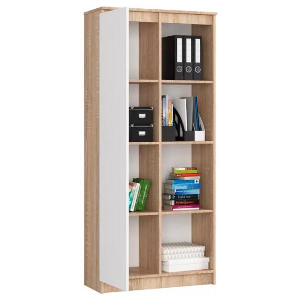 Dulap cu polițe Akord R80 1D4P 180 x 80 x 35/ LPAL/ White photo 2
