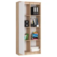Dulap cu polițe Akord R80 1D4P 180 x 80 x 35/ LPAL/ White photo 2