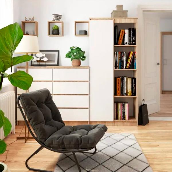 Dulap cu polițe Akord R80 1D4P 180 x 80 x 35/ LPAL/ White photo 3