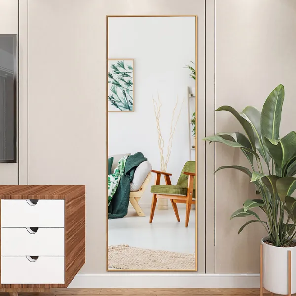 Oglindă Costway HW66483GD MDF/ Dreptunghiular photo 2