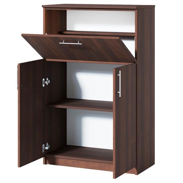 Dulap Fabrik Home Office-Line №9 126 x 80 x 40/ LPAL/ Nuc Închis photo 4