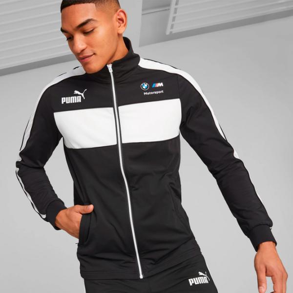 Hanorac pentru bărbați Puma Bmw Mms Mt7 Track Jacket Strâmt/ Black photo 2