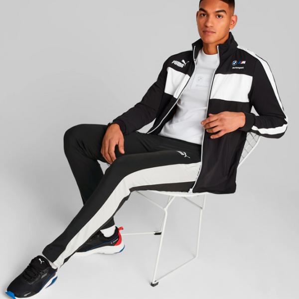 Hanorac pentru bărbați Puma Bmw Mms Mt7 Track Jacket Strâmt/ Black photo 3
