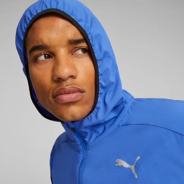 Hanorac pentru bărbați Puma Run Lightweight Jacket Drept/ Blue photo 4